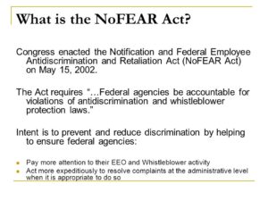 No Fear Act training requirement