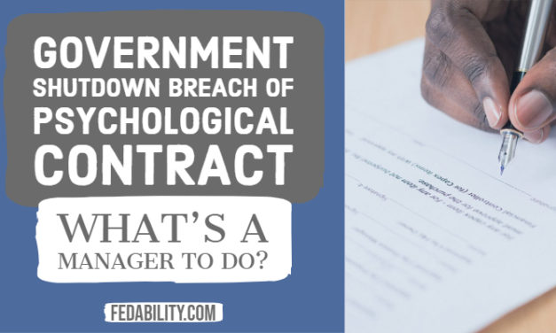 Government shutdown as a psychological contract breach: What’s a manager to do?