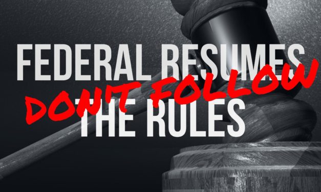 Federal resumes break all the industry rules