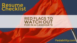 Resume checklist red flags to look out for in a candidate