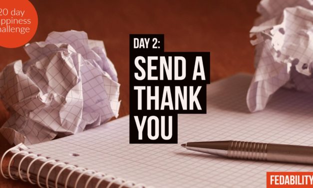 Send a thank you: Day 2 of the Happiness Challenge