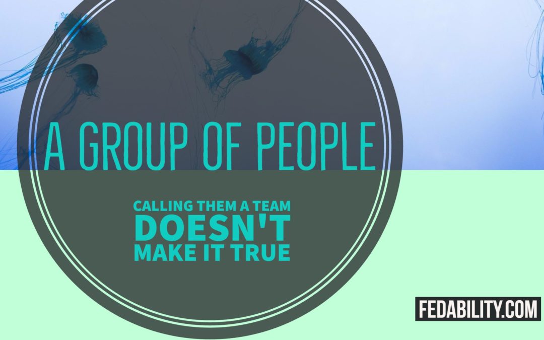 A group of people: Calling them a team doesn’t make it true