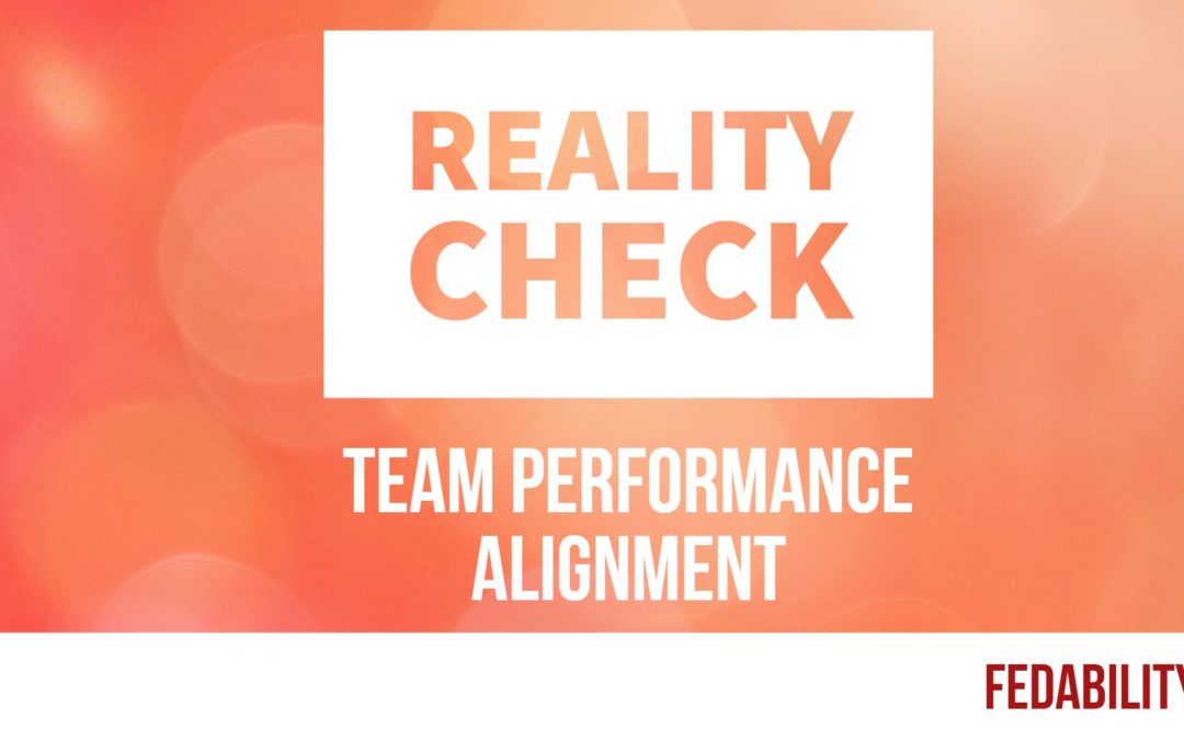 Team performance alignment: Reality check