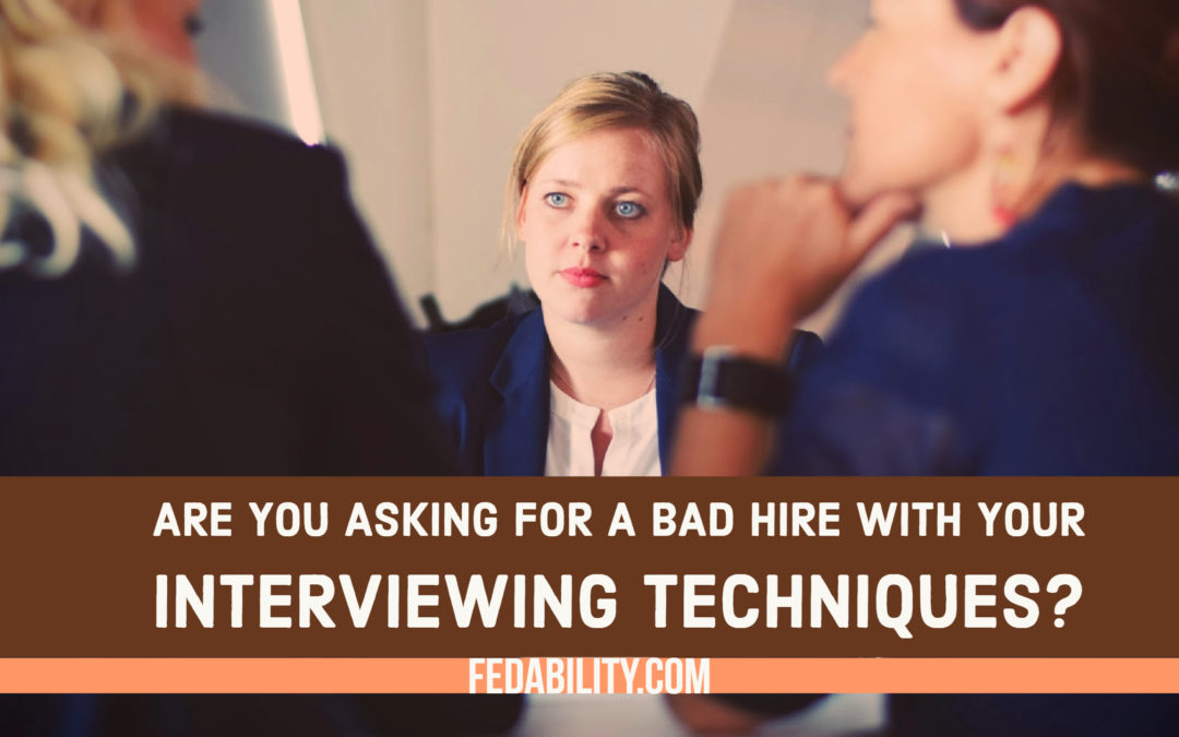 Conducting an interview? No interview preparation is asking for a bad hire