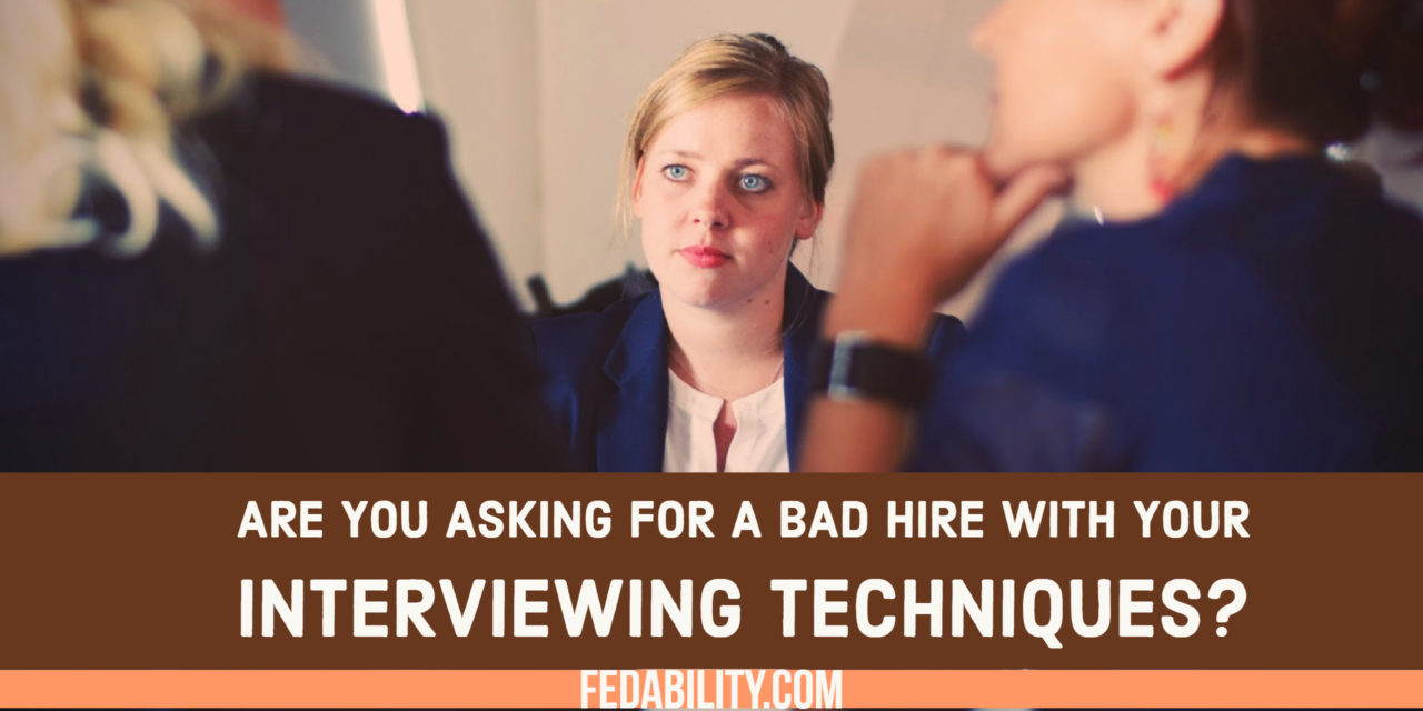 Conducting an interview? No interview preparation is asking for a bad hire