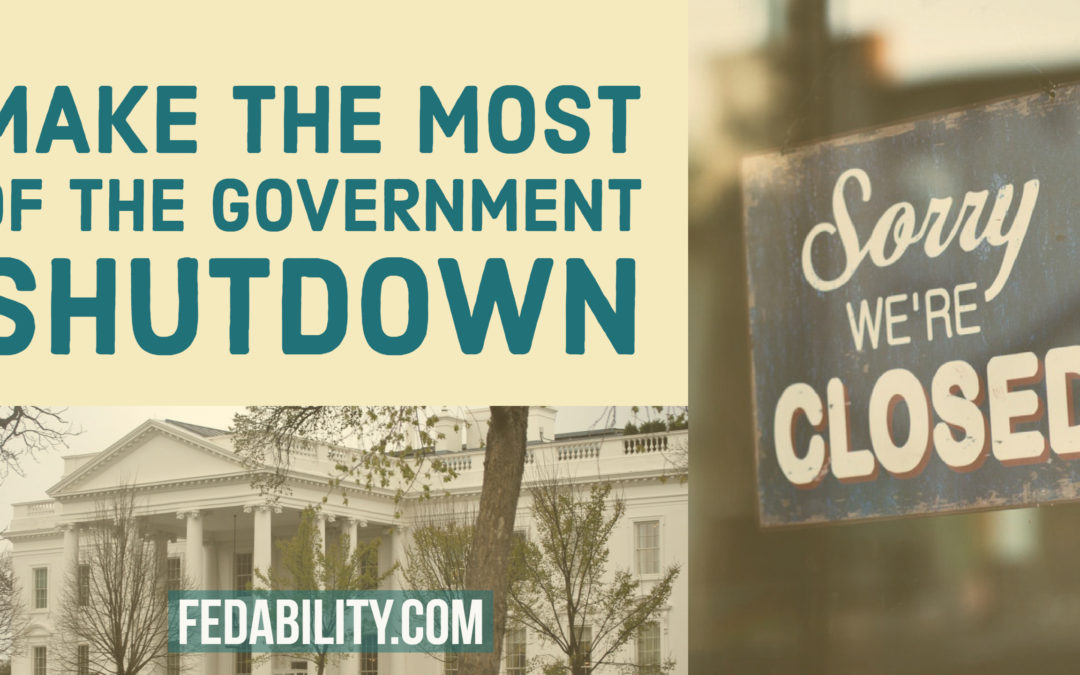 Make the most of the government shutdown