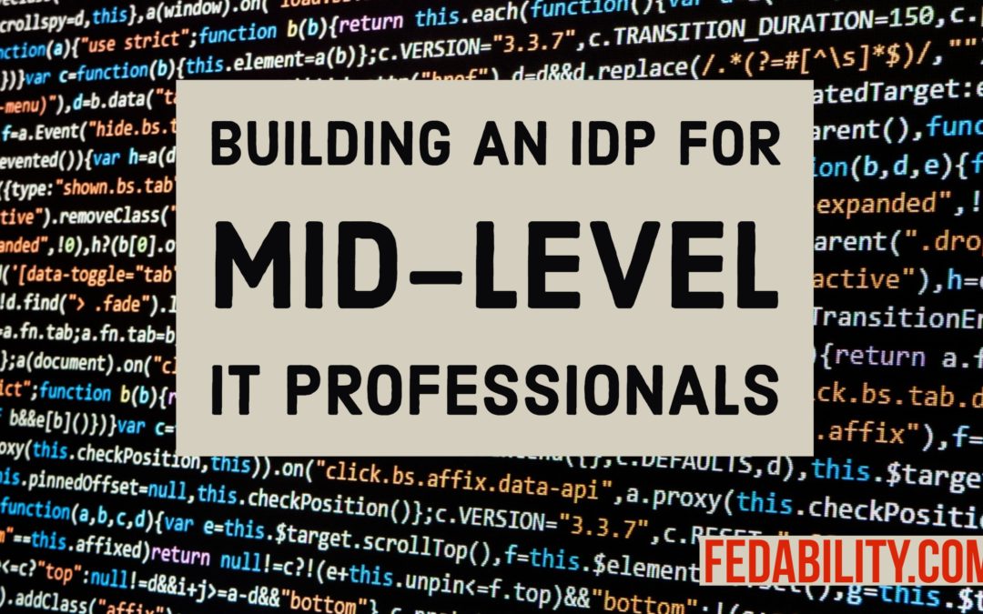Building IT professionals: Template IDP for mid-level IT professionals