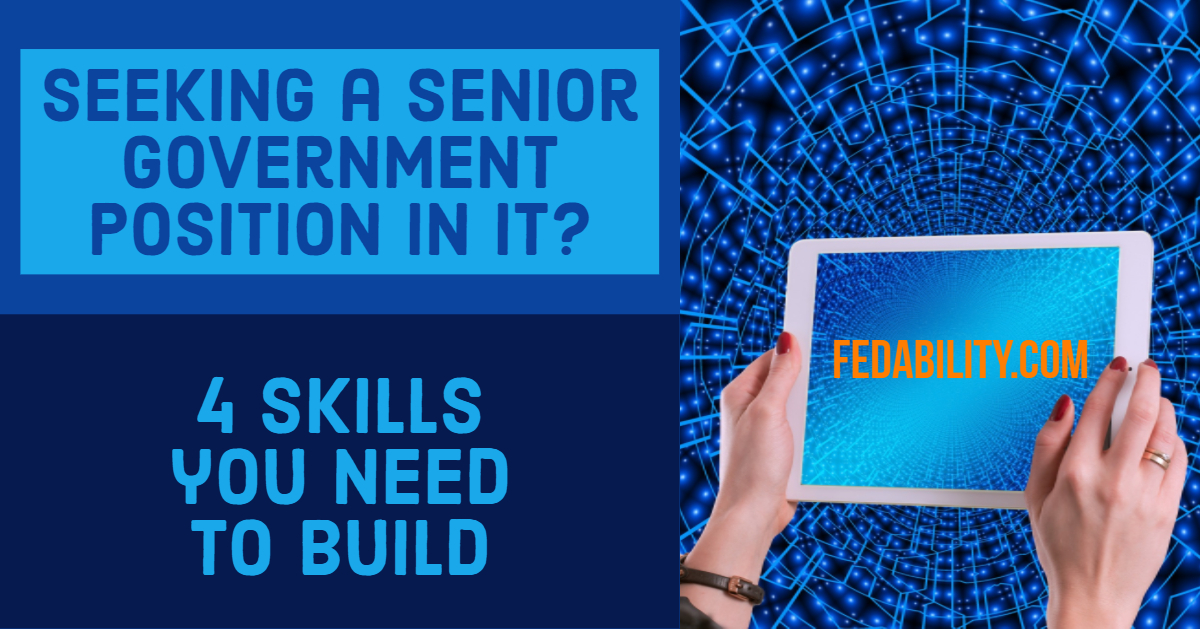 Seeking a senior government position in IT? 4 skills you need